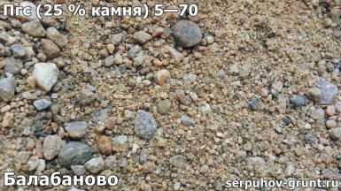 Пгс (25 % камня) 5—70 Балабаново